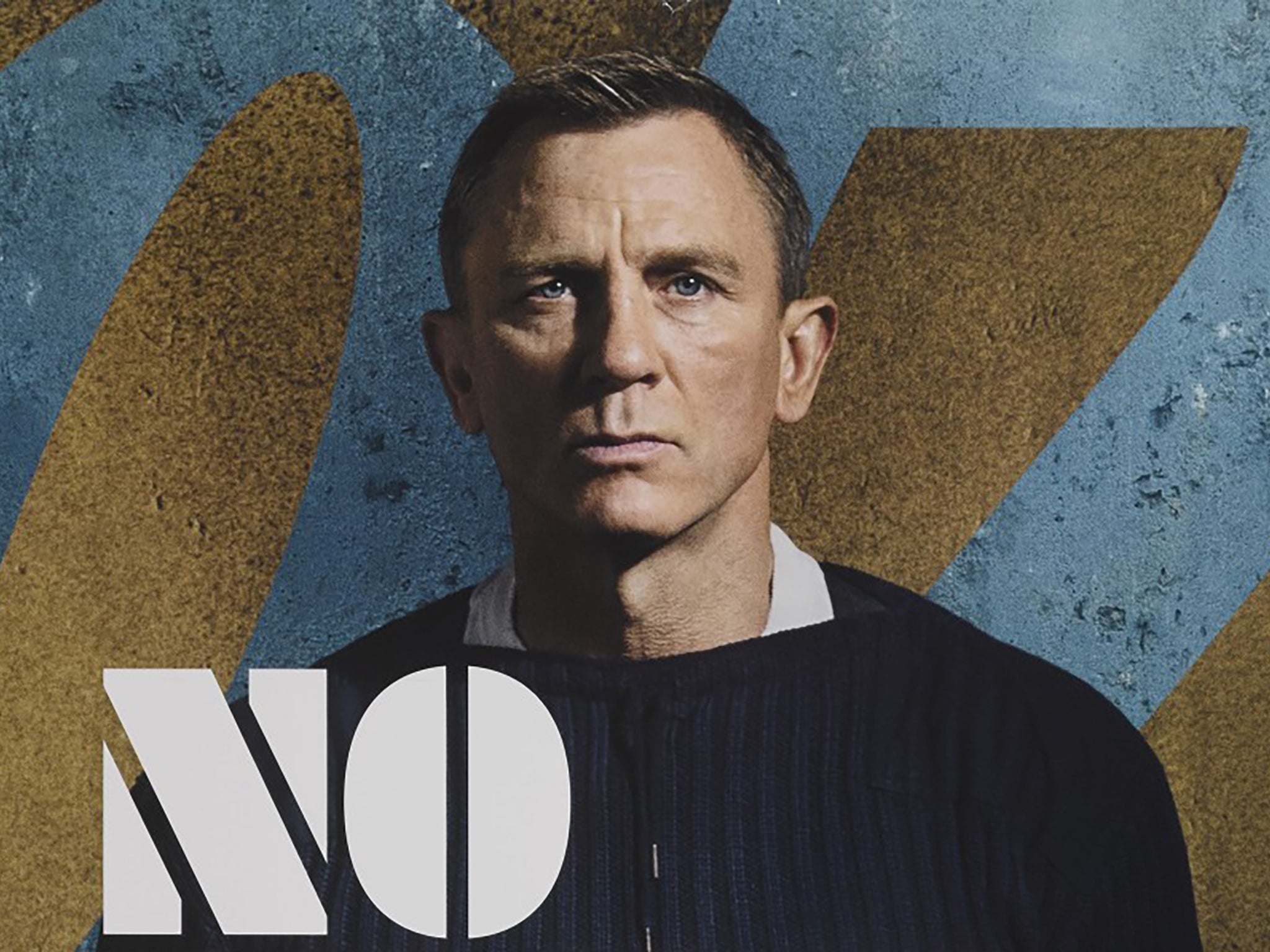 Daniel Craig as 007 in the poster for his final Bond film, No Time to Die