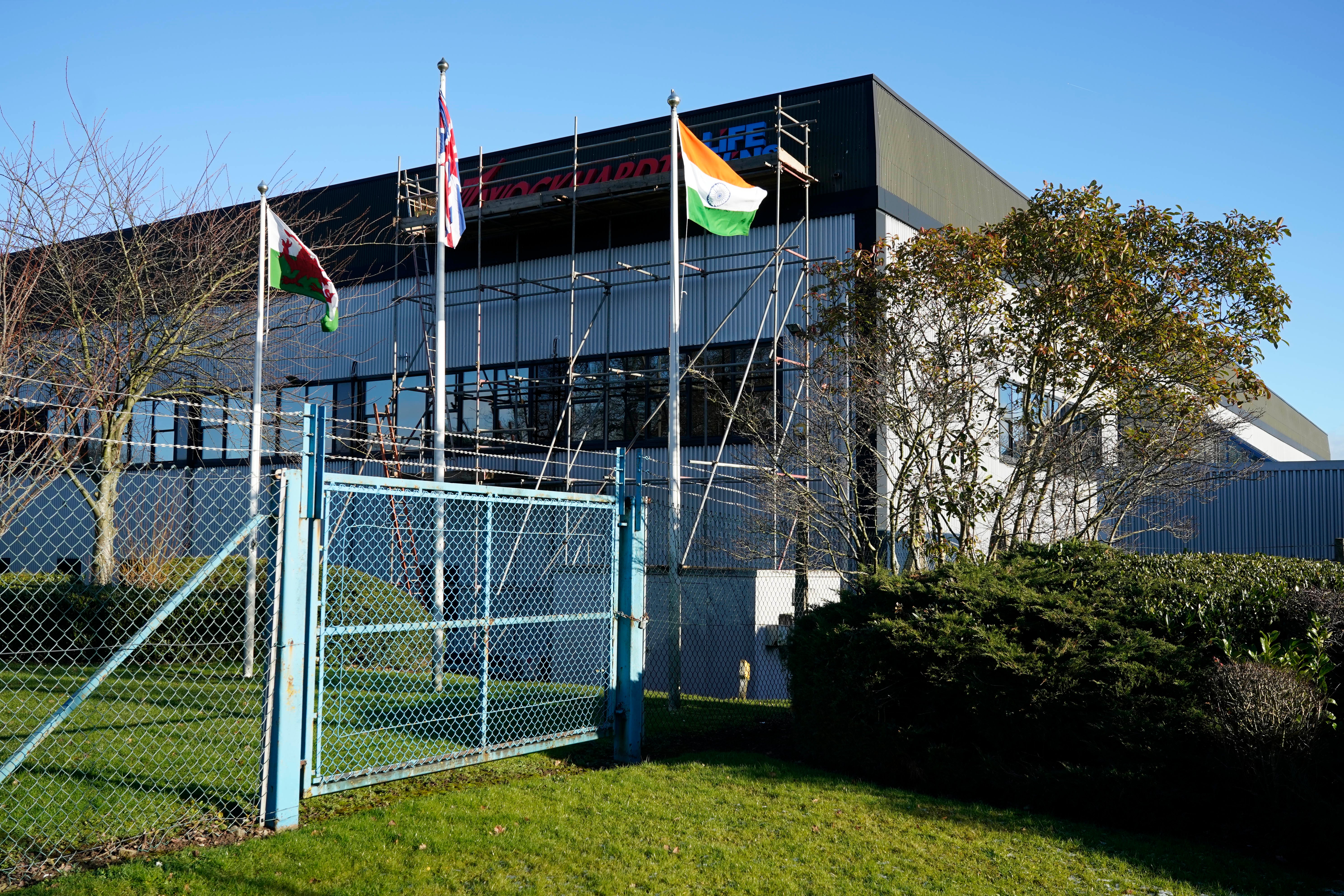 The Wockhardt pharmaceutical manufacturing facility on Wrexham Industrial Estate has been partially evacuated