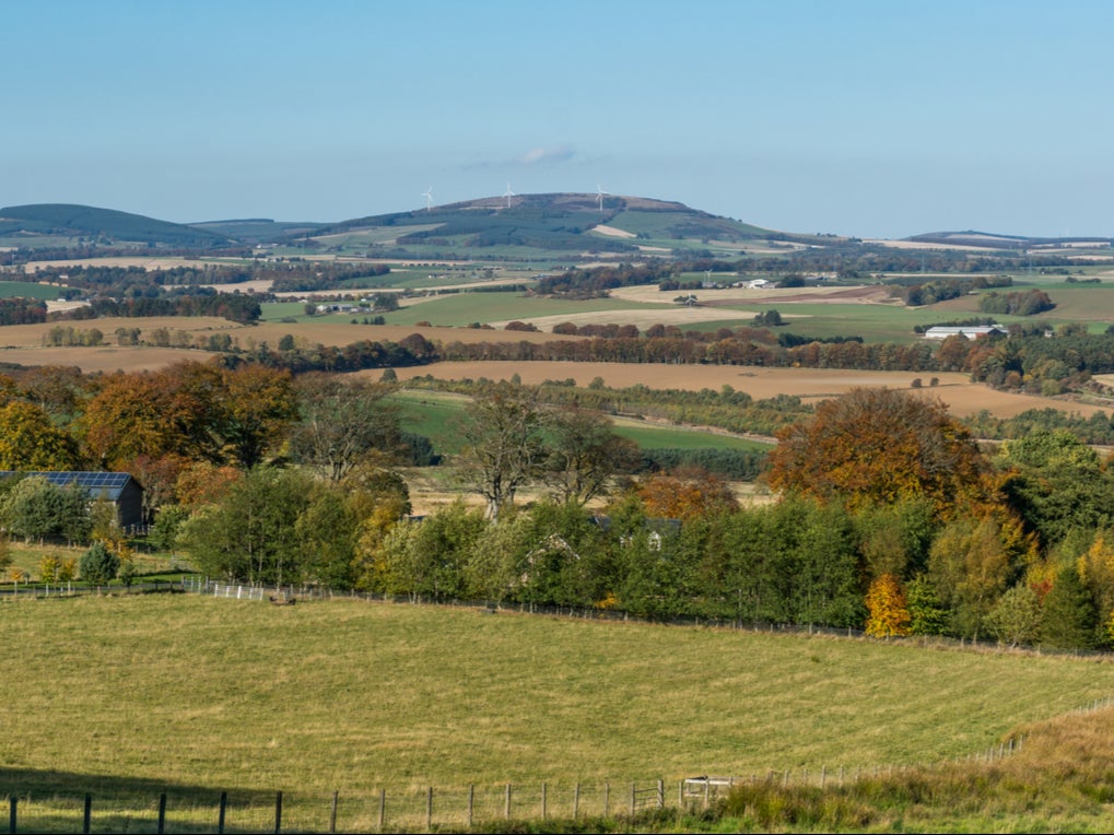 The countryside near the ‘metropolis’ of Inverurie