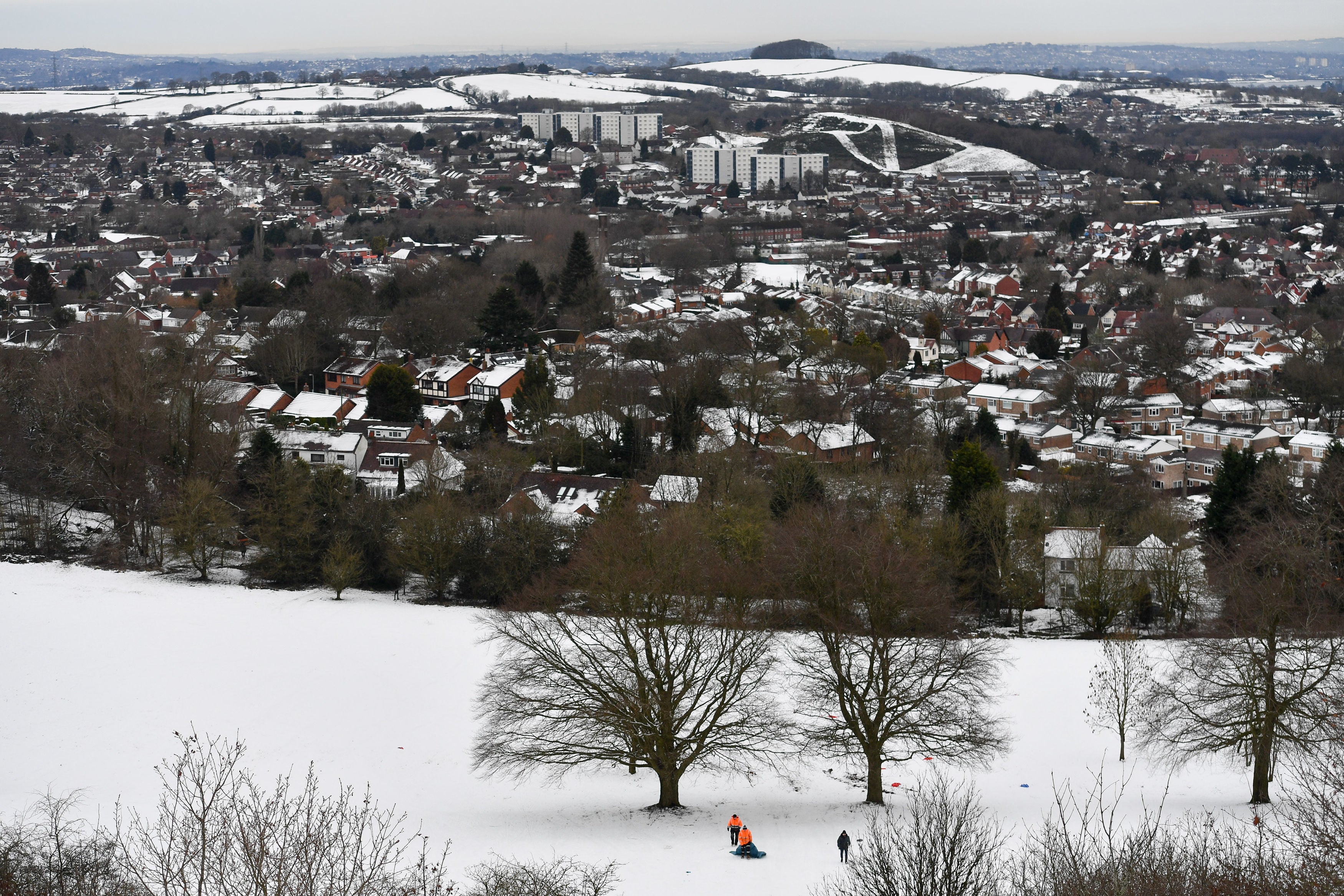 Large areas of the UK were covered in snow last week