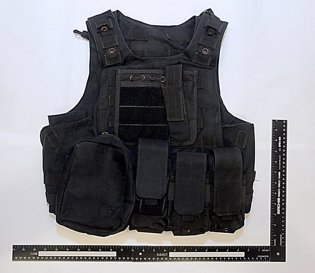 <p>The tactical vest that the teenager in Singapore had bought for his use during the attack &nbsp;on mosques</p>