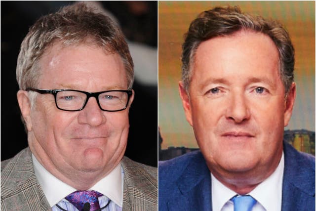Jim Davidson (left) and Piers Morgan (right)