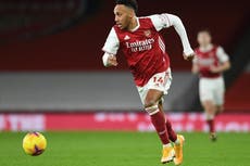 Arteta unsure over Aubameyang’s availability for United game