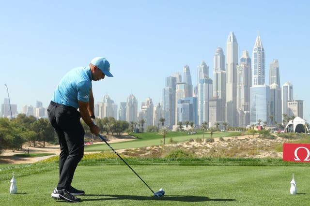 <p>Sergio Garcia cards an opening 66 at Emirates Golf Club</p>
