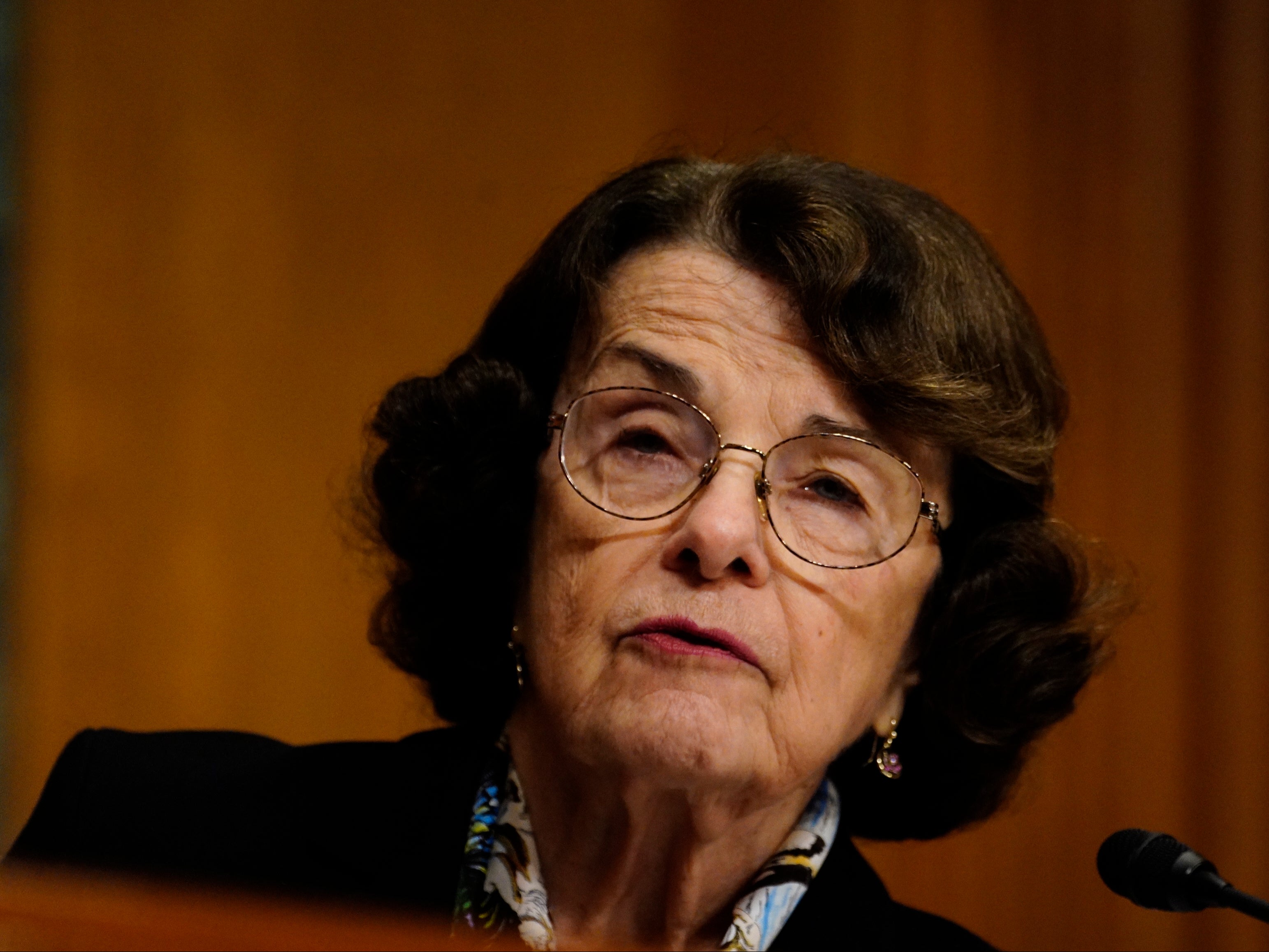 Sen Dianne Feinstein during the confirmation hearing for Nominee for Director of National Intelligence Avril Haines.&nbsp;
