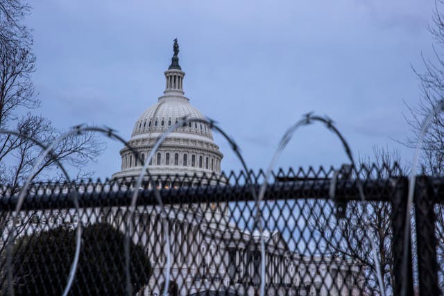 <p>Security has been tightened at the Capitol after warnings of a continued threat from domestic violent extremists</p>