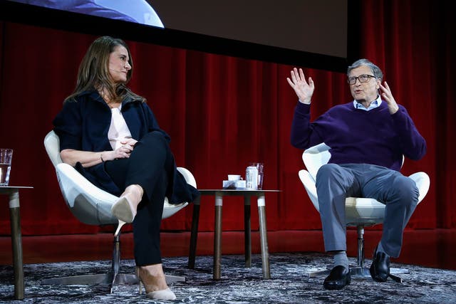 <p>File Image: Melinda Gates and Bill Gates speak during the Lin-Manuel Miranda In conversation with Bill &amp; Melinda Gates panel at Hunter College on February 13, 2018 in New York City</p>