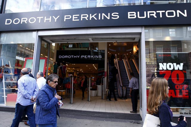 The Dorothy Perkins, Burton and Wallis brands are up for sale to Boohoo