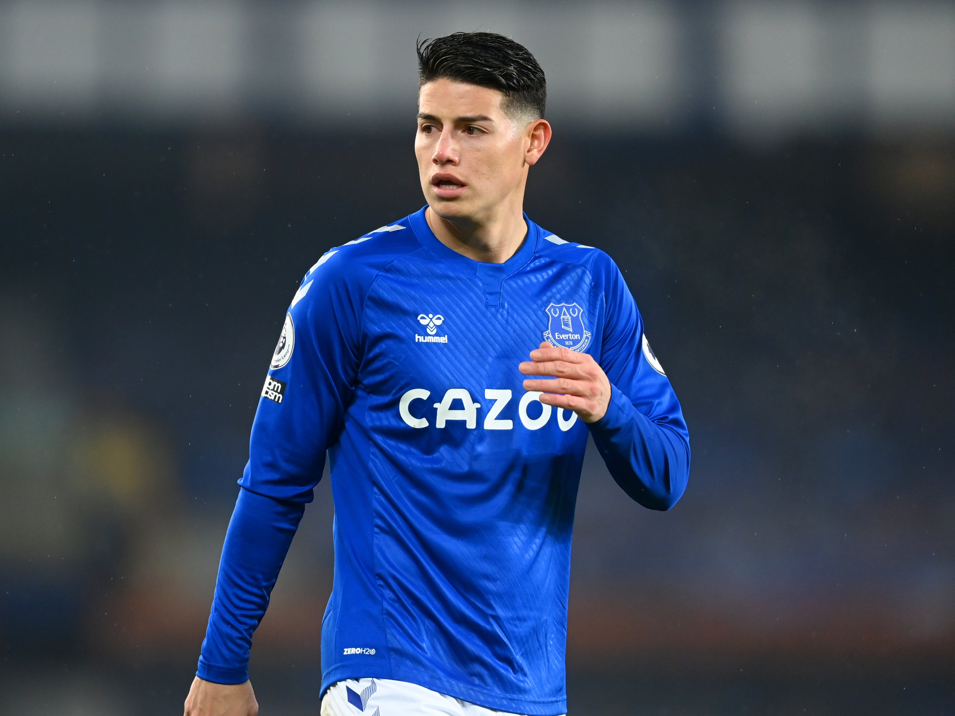 Everton midfielder James Rodriguez