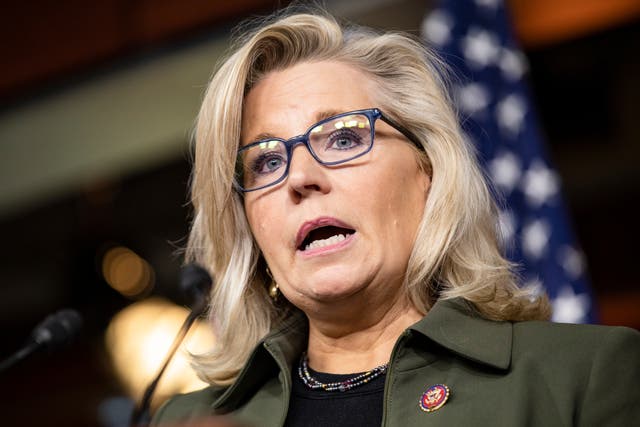 <p>Republican Conference Chairman Rep. Liz Cheney speaks during a press conference at the US Capitol on 17 December 2019 in Washington, DC</p>