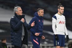 Spurs will not use Bale as a striker in Kane’s absence, says Mourinho