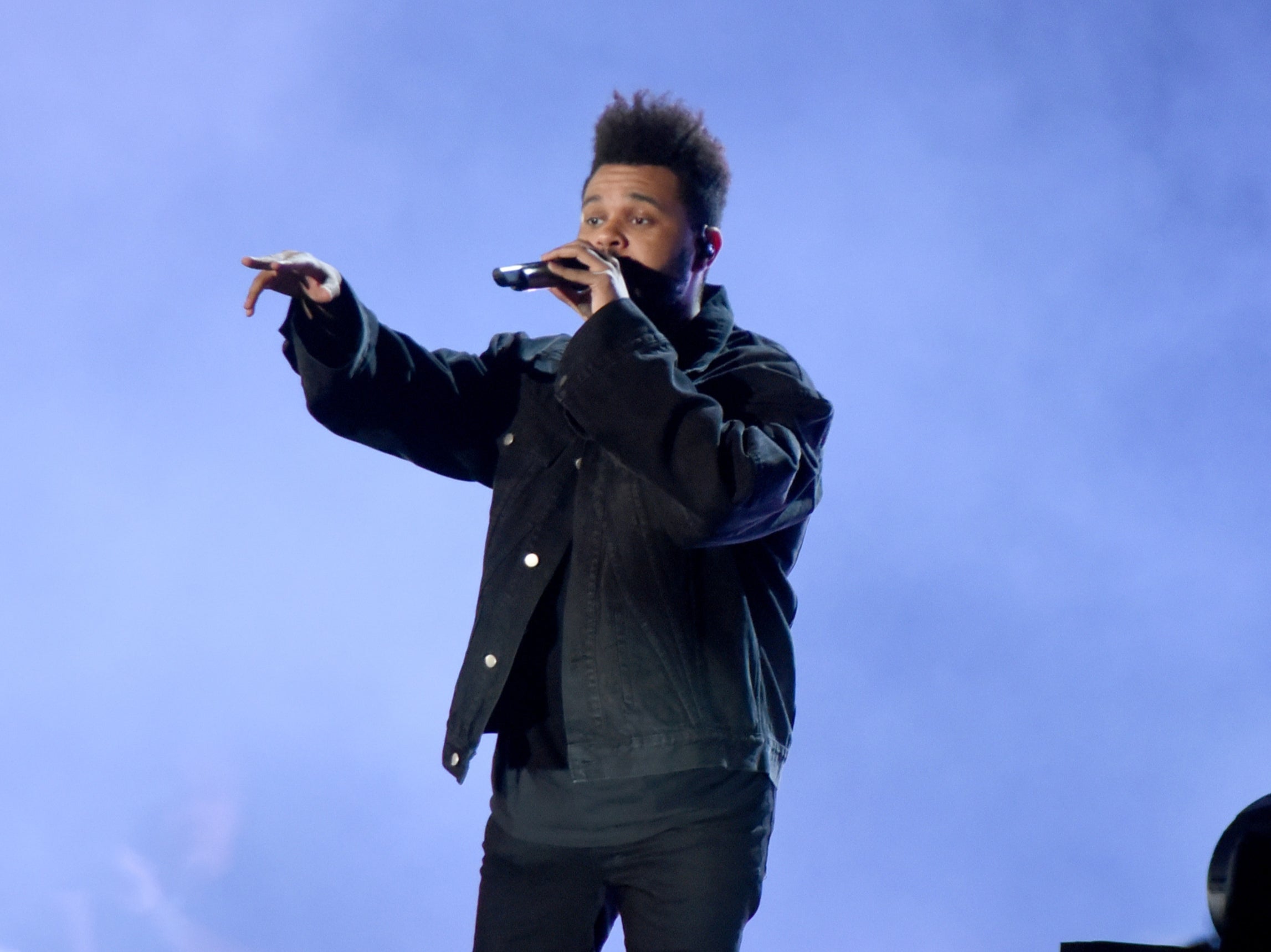 The Weeknd performs at New York’s Global Citizen Festival in 2018