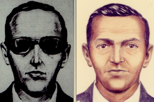 Sketches of the mysterious DB Cooper compiled from descriptions by passengers and crew from the hijacked flight