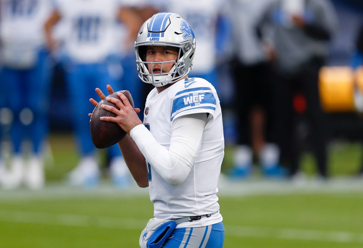 AP source: Lions trade Stafford to LA for Goff, draft picks source