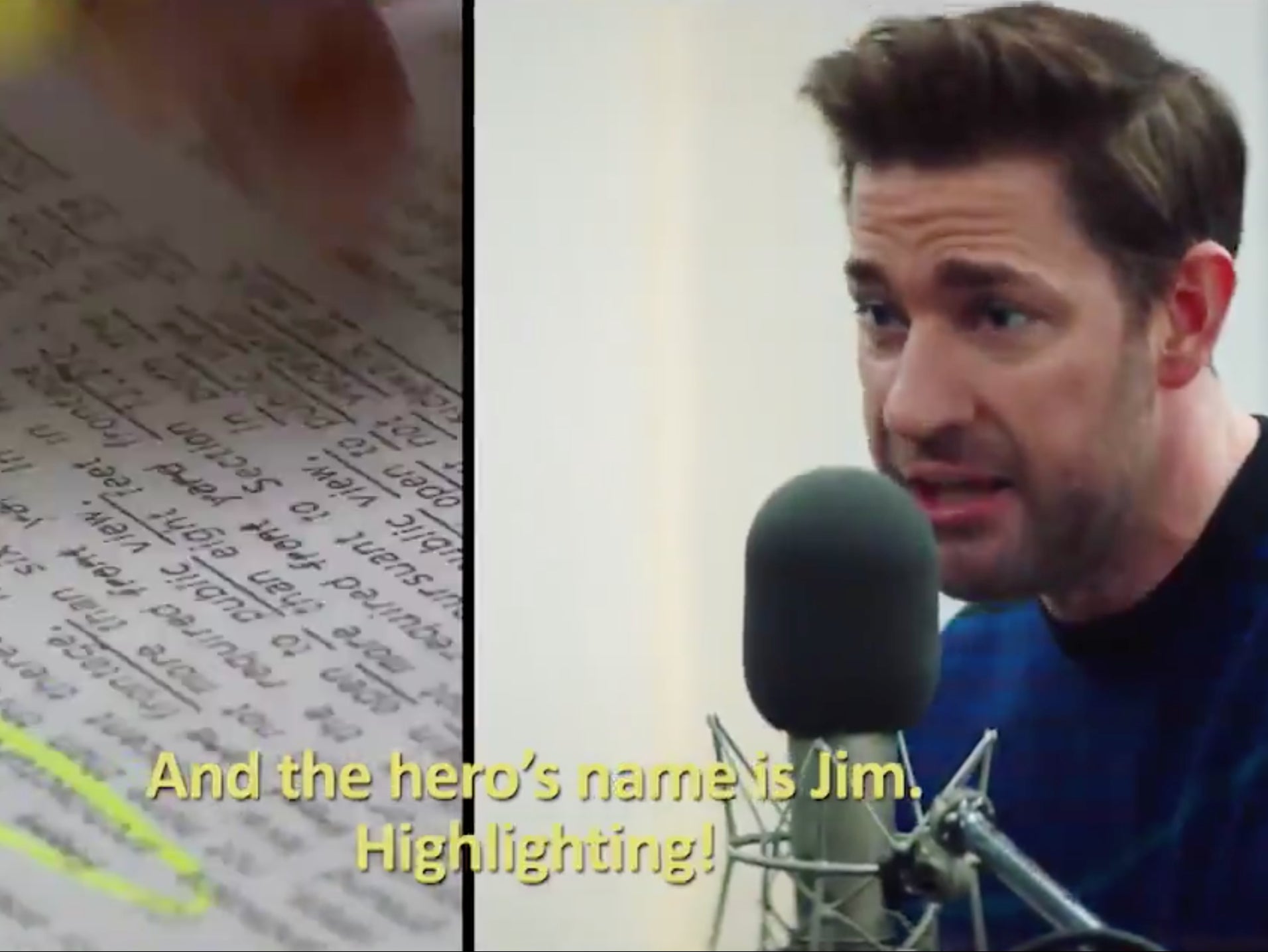 SNL: John Krasinski turns The Office opening sequence into song