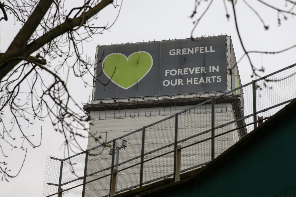Grenfell Tower, where a severe fire killed 72 people in June 2017