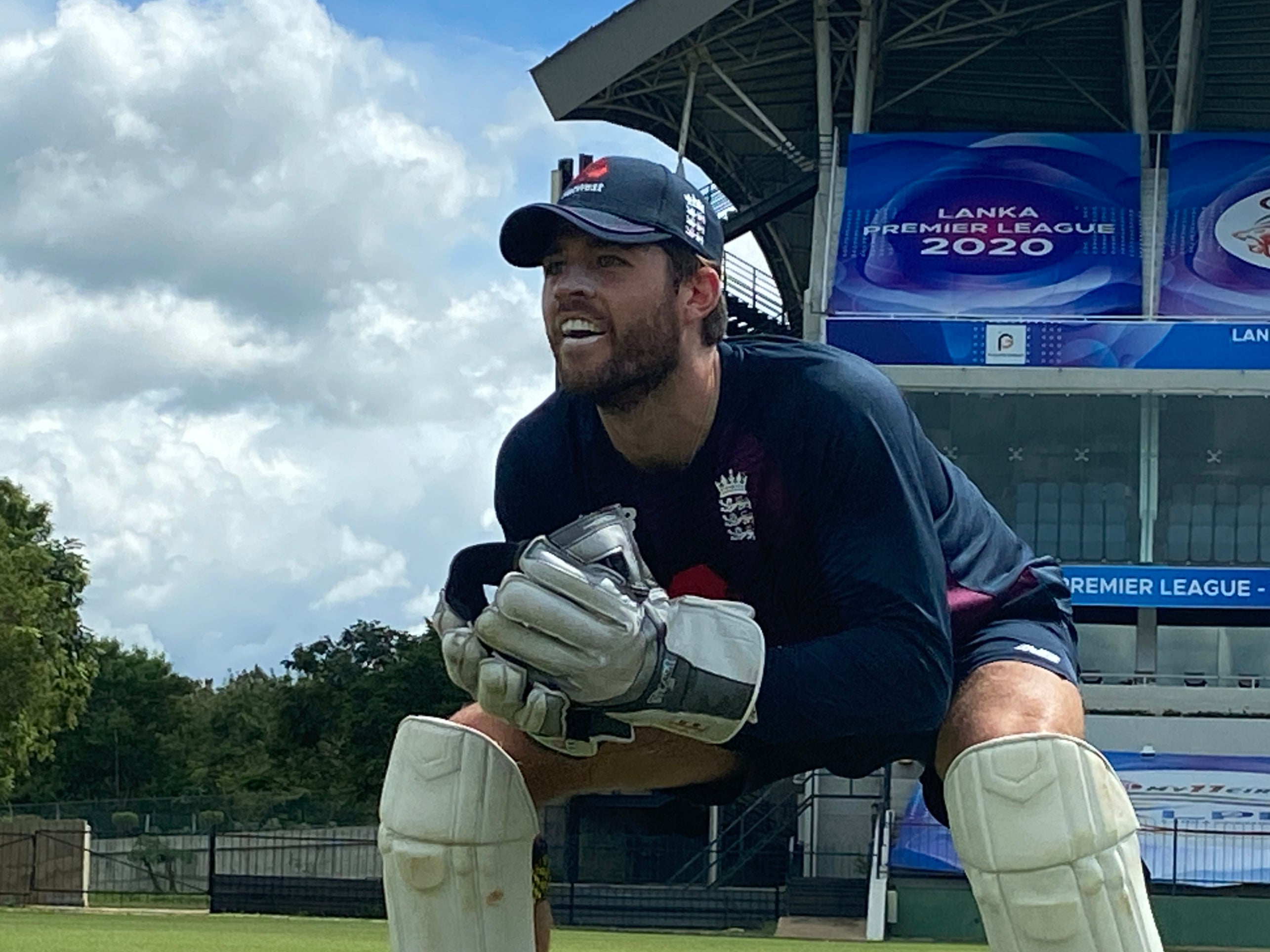 Ben Foakes in training ahead of England’s Test series in India