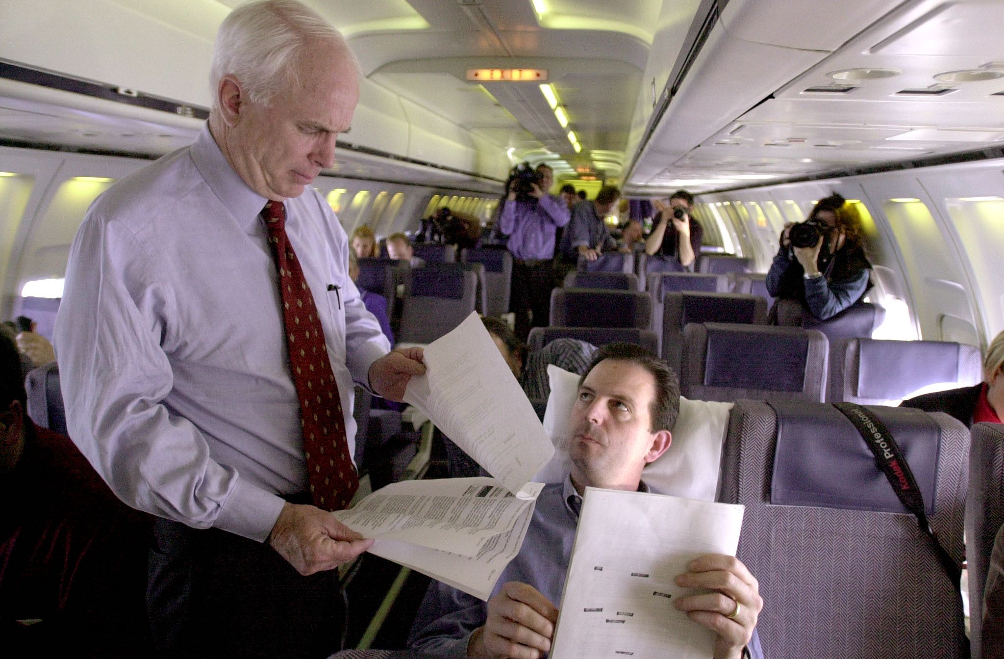 Mr Weaver with the late Sen John McCain during the latter’s presidential run.