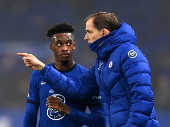 Callum Hudson-Odoi and Thomas Tuchel