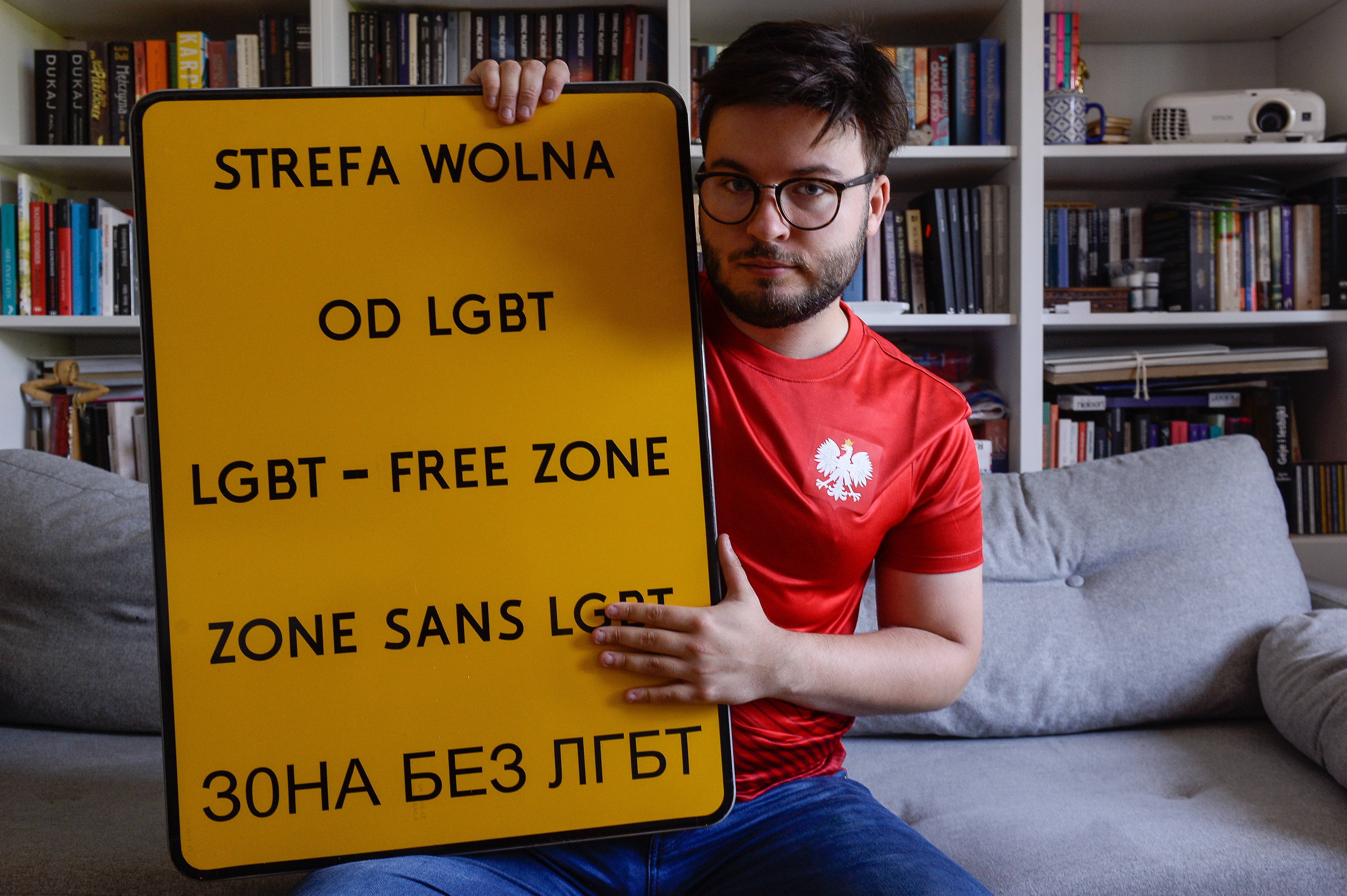 Bartosz Staszewski, a Polish activist who campaigns against ‘LGBT+ free zones'