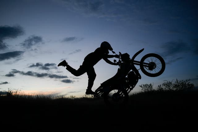 APTOPIX Venezuela Motorcycle Stuntman