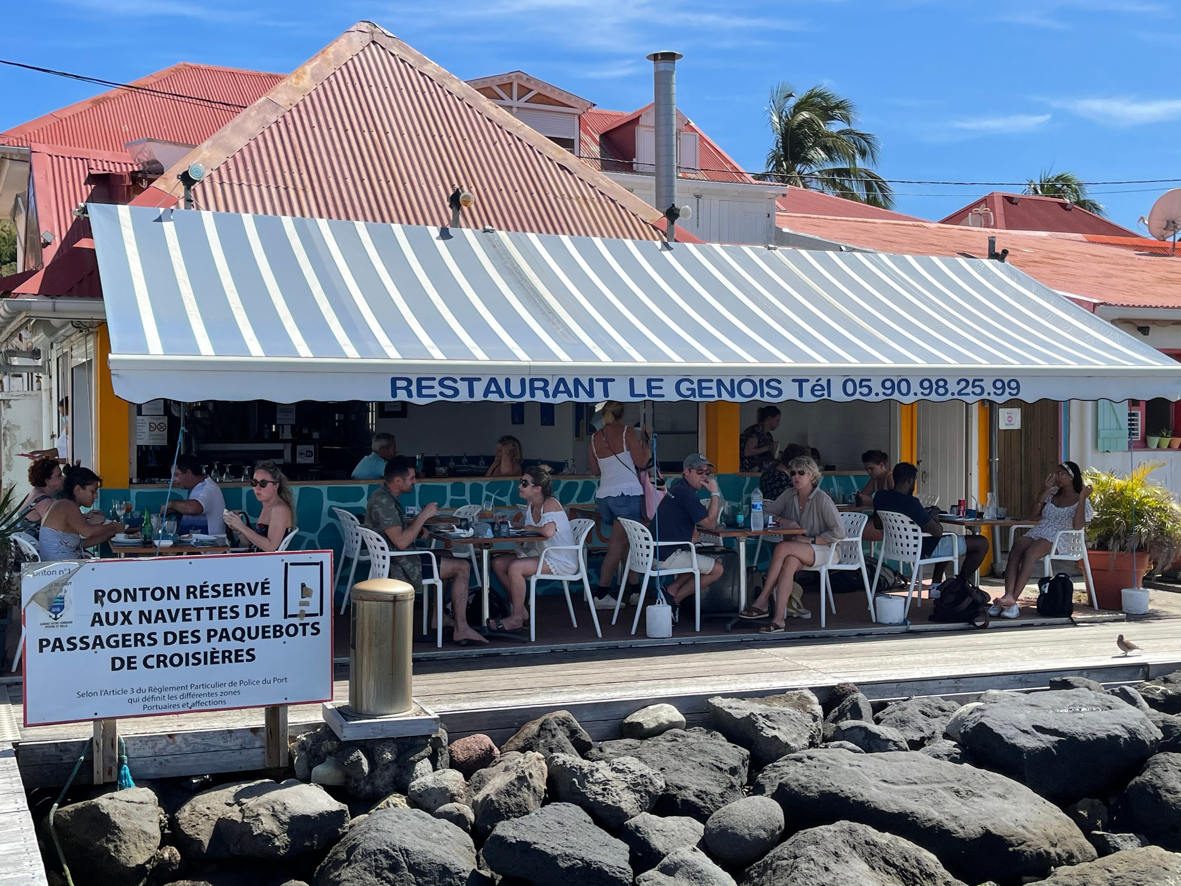 The restaurant Le Genois in Guadeloupe