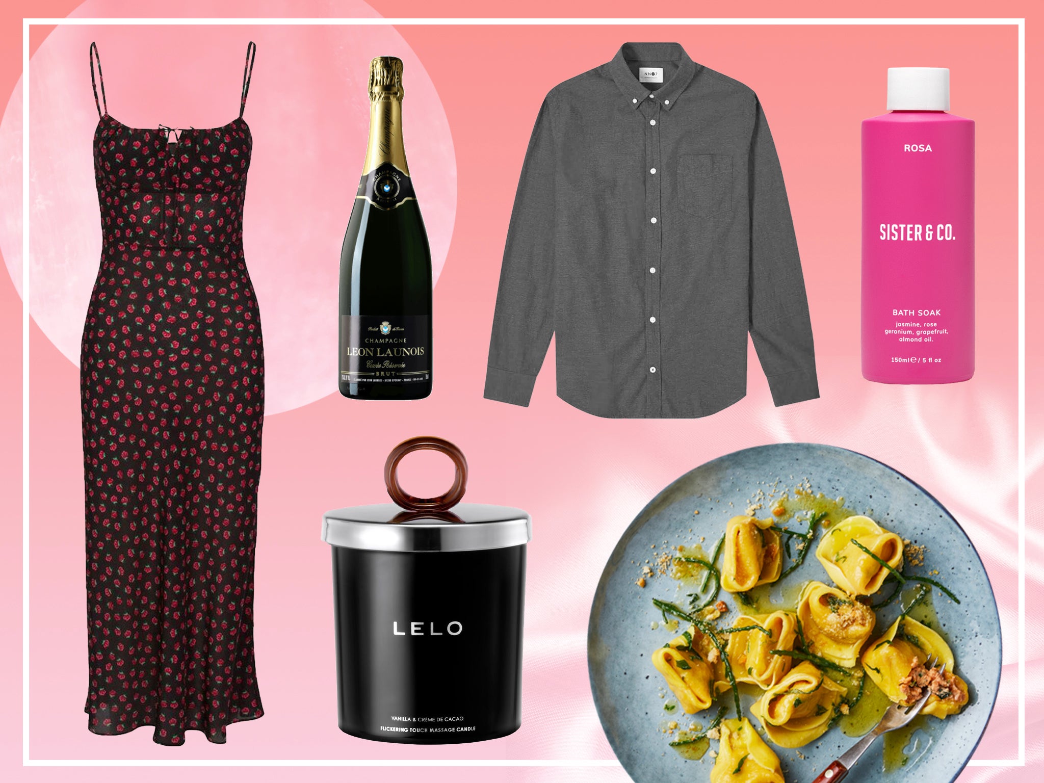 We think nothing says romance like a bowl of pasta and a bottle of fizz