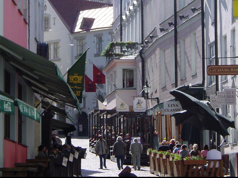 City life: Tallinn is a very popular stop on Baltic cruises