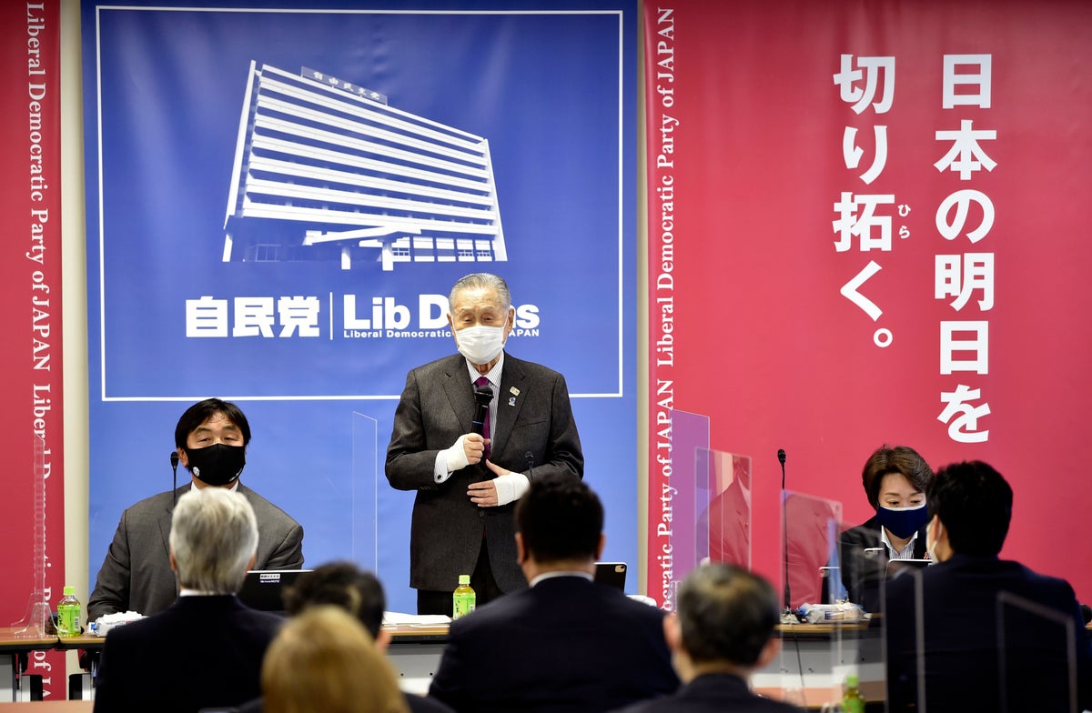 Tokyo Olympic Organizers Reiterate We Will Hold The Games Message President Japan Yoshiro Mori Tokyo The Independent