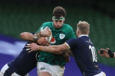 Ireland forwards Caelan Doris and Quinn Roux to miss Six Nations opener against Wales