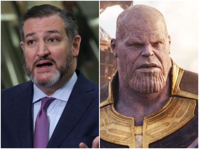 <p>Cruz parece haber entendido que Thanos era el héroe de Avengers</p>