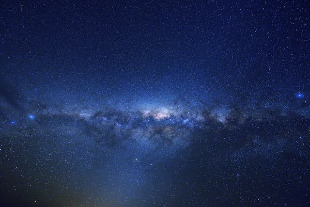 <p>Milky Way in the midnight sky, seen from the southern hemisphere</p>