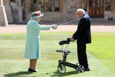 The Queen pays tribute to Captain Tom Moore, who has died aged 100