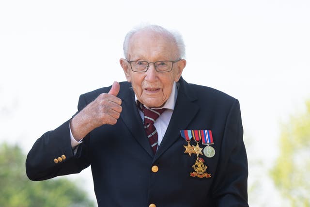 <p>Captain Sir Tom Moore died on Tuesday, aged 100</p>