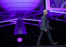What is the space project Jeff Bezos is stepping down to focus on?