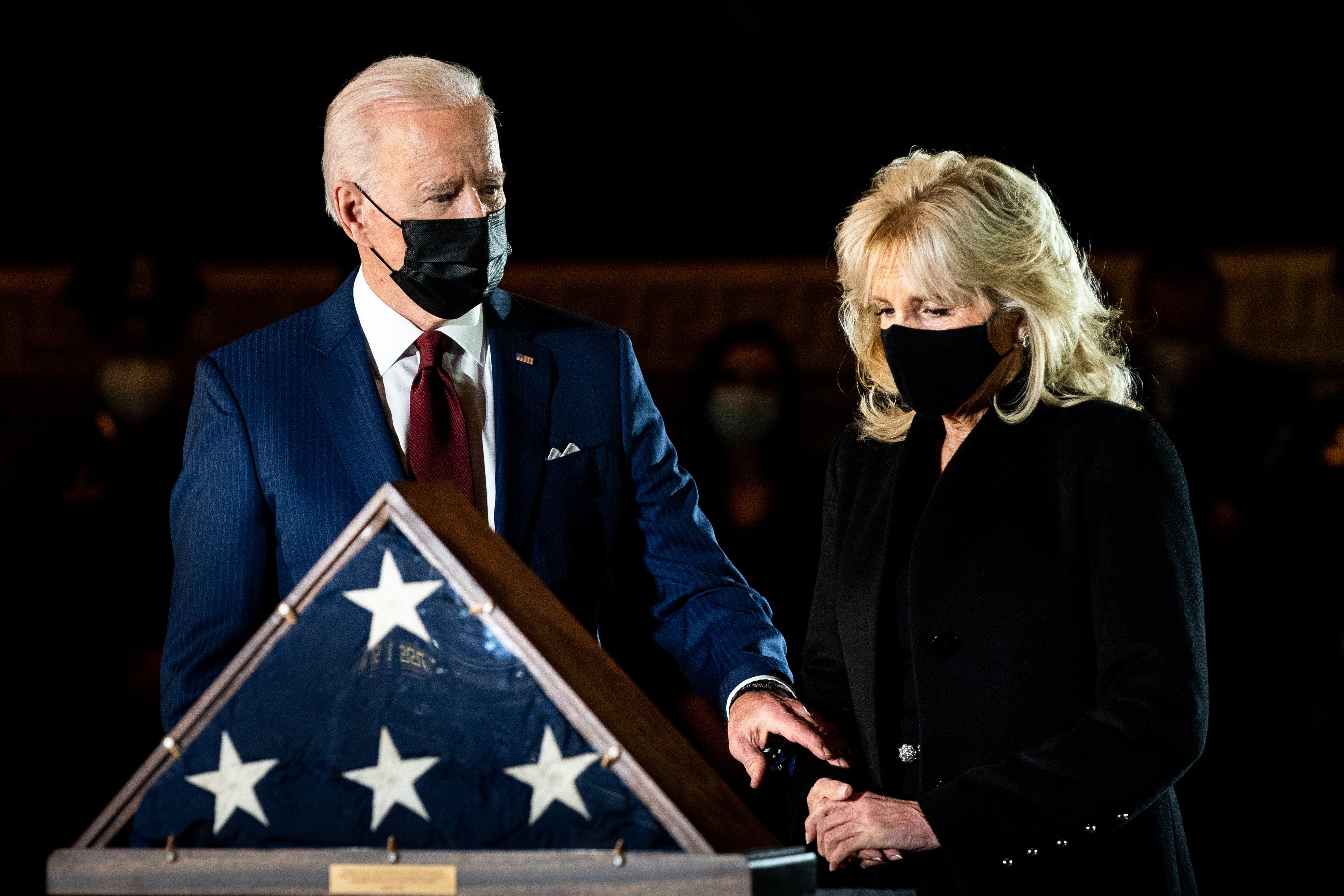 Biden news - live: President pays respects to slain Capitol cop as former Trump adviser Bannon faces new probe