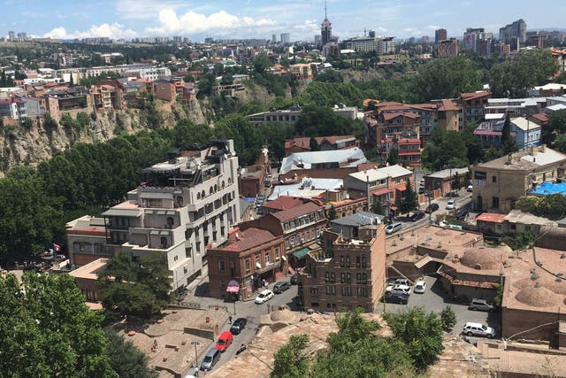 Capital view: Tbilisi in Georgia
