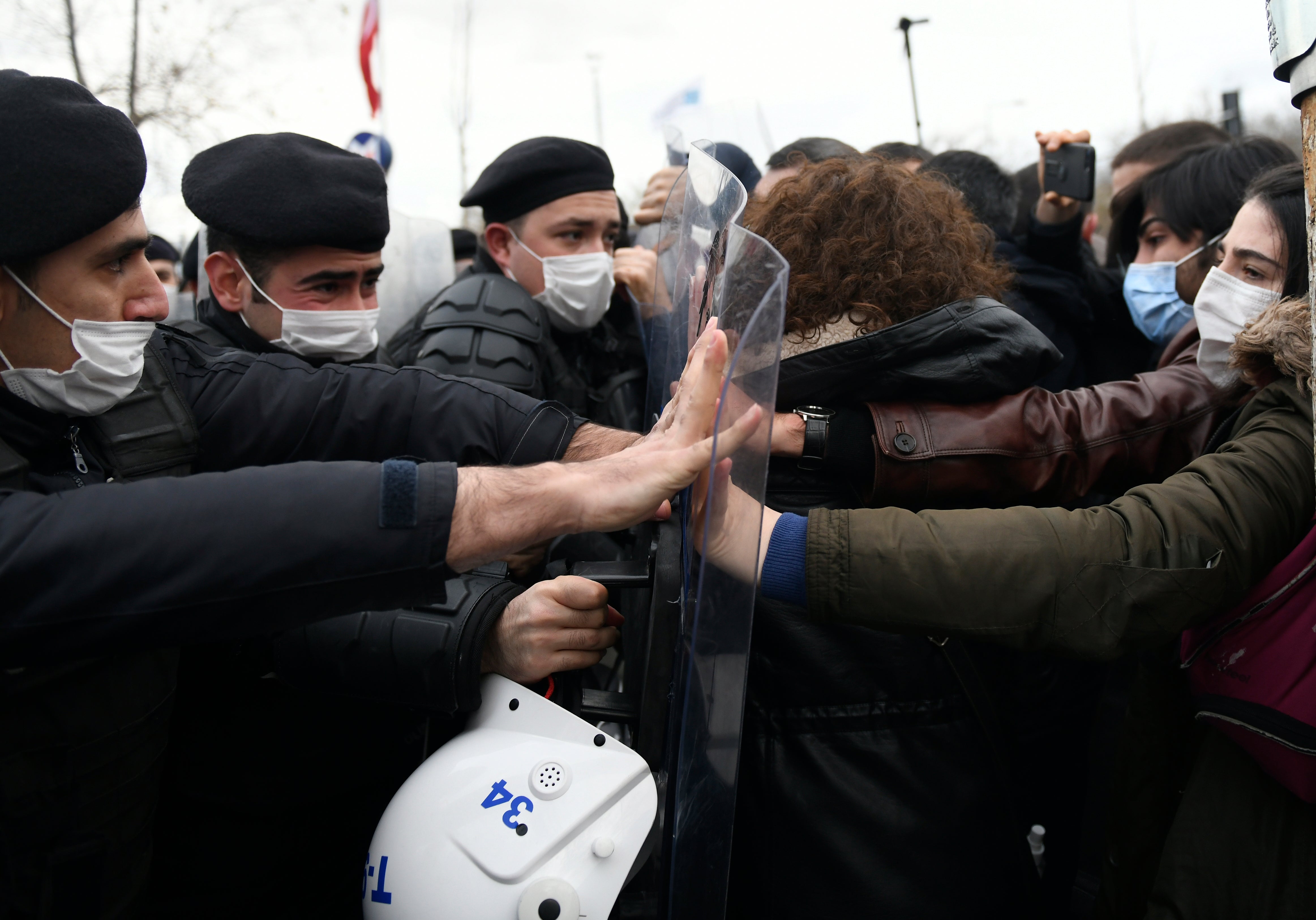 APTOPIX Turkey Students Protest