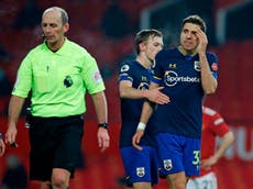 Southampton to appeal Bednarek red card in 9-0 thrashing by United