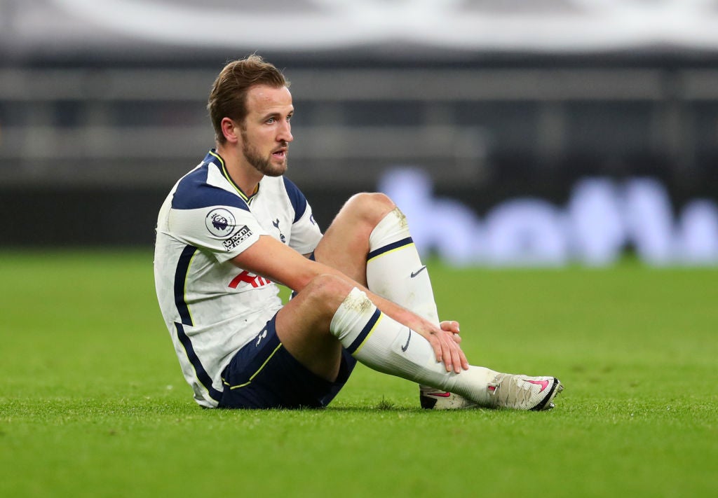 Harry Kane injured for Tottenham