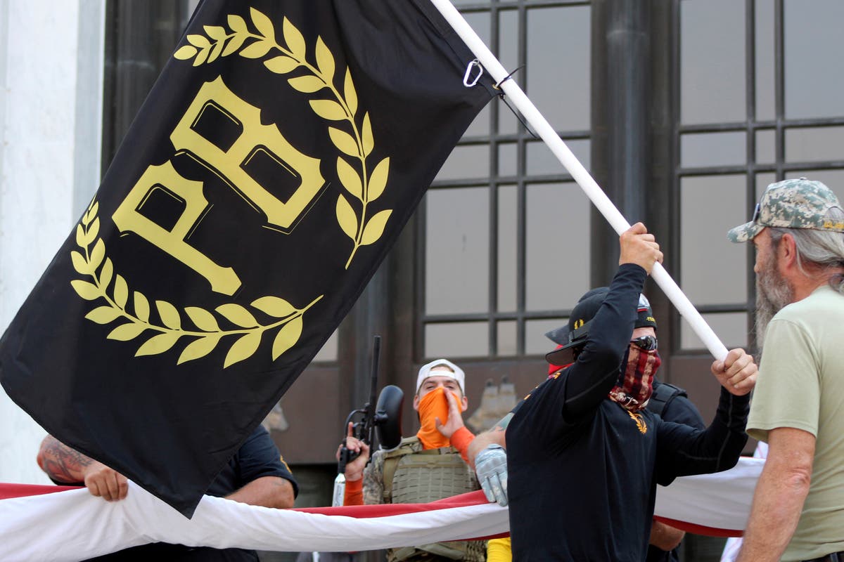 Proud Boys celebrate Trump acquittal as group fractures following Capitol attack