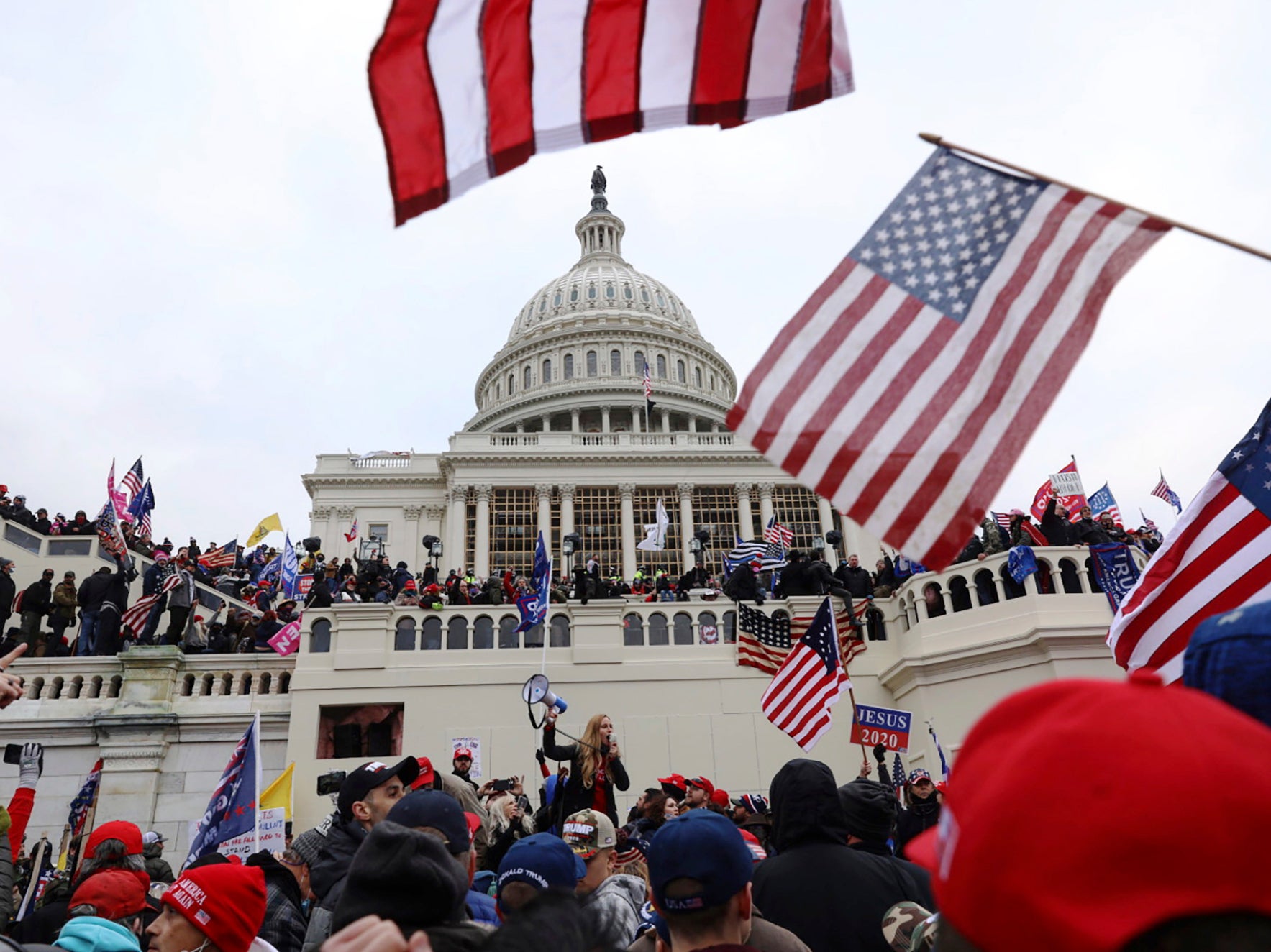 Capitol officer says fellow police were beaten with Blue Lives Matter flags