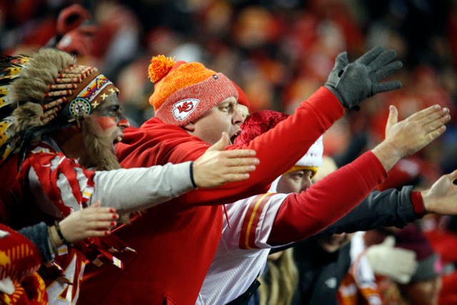 Super Bowl Chiefs Fans Native Imagery Football