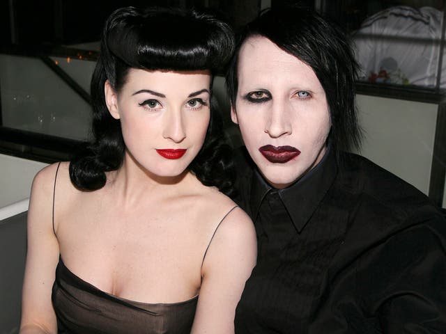 Dita Von Teese y Marilyn Manson