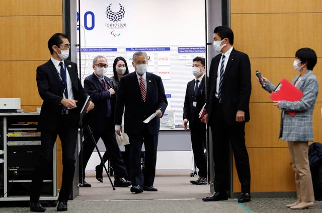 <p>Tokyo Olympics Organizing Committee President Yoshiro Mori arrives at a press conference on February 4, 2021 in Tokyo, Japan. </p>