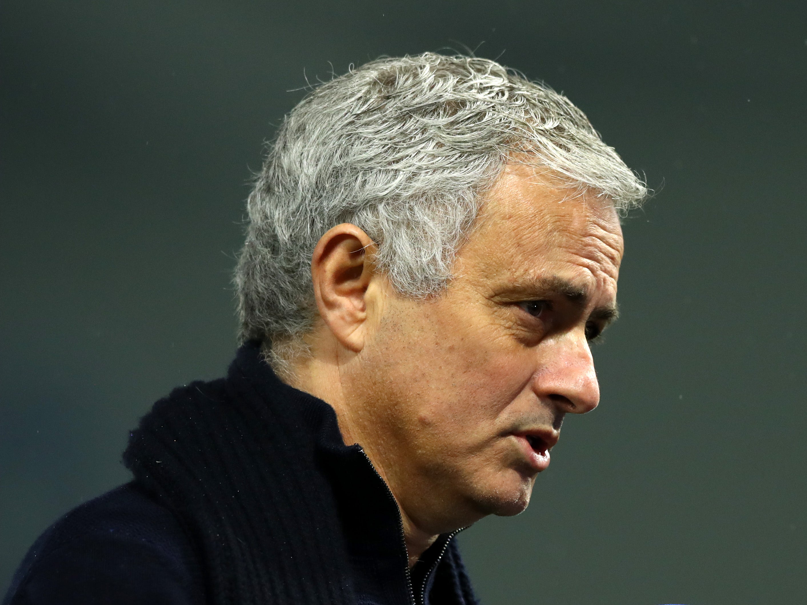 Jose Mourinho reacts to defeat at Brighton