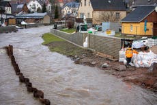 Snow melt, rain causing widespread flooding in Germany