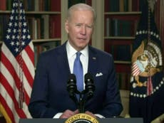 ‘Keep the faith’: Biden relaunches ‘fireside chats’ with emotional call to woman who lost job due to Covid-19