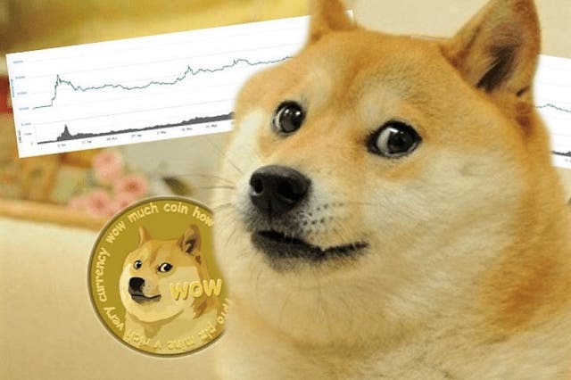 Dogecoin has risen in price by more than 50,000 per cent since 2014
