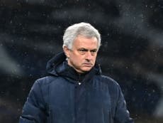 Jose Mourinho set to be given time at Tottenham but ‘pressure growing’ after Chelsea loss